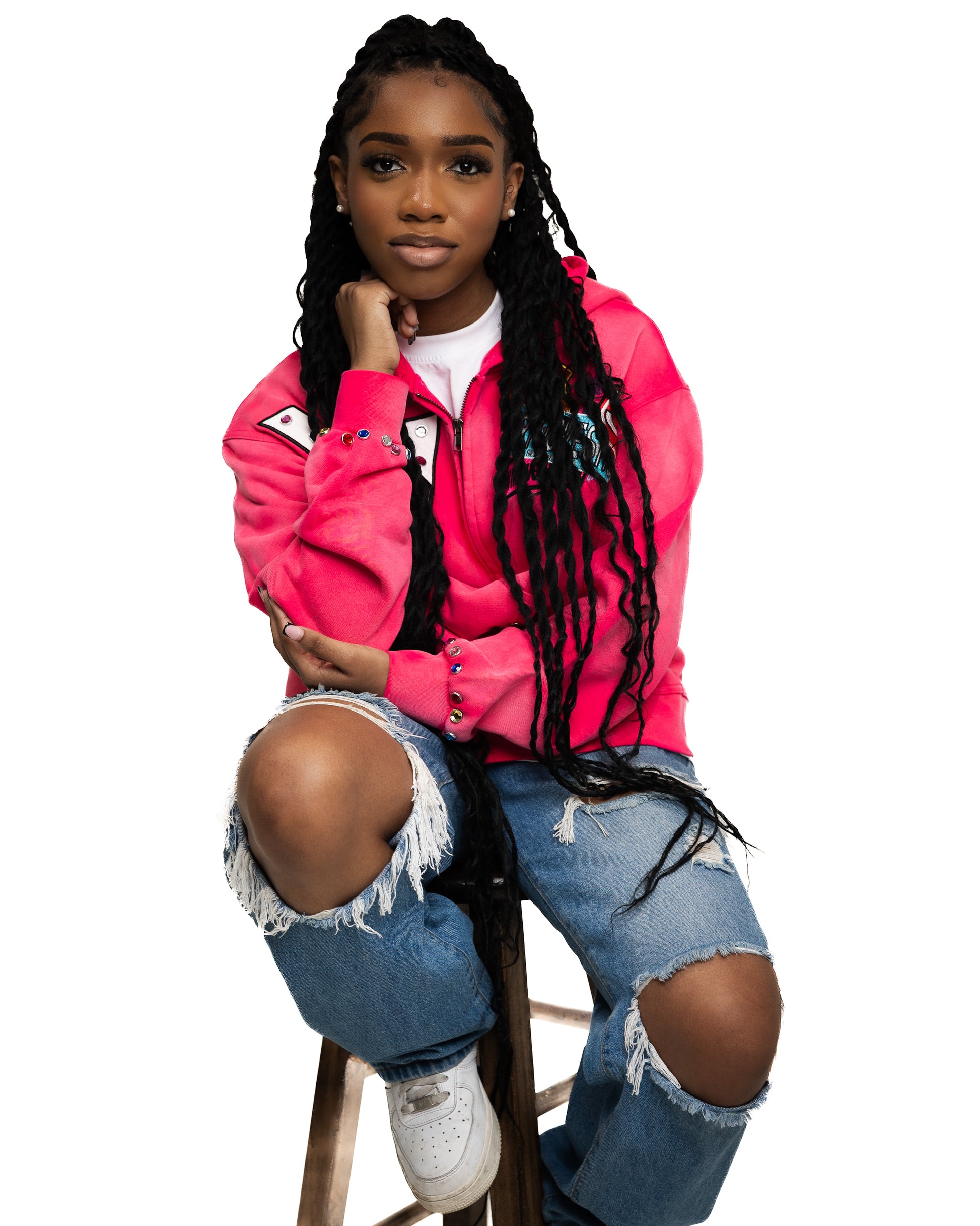 “THE BELIEF” Hoodie (Pink)